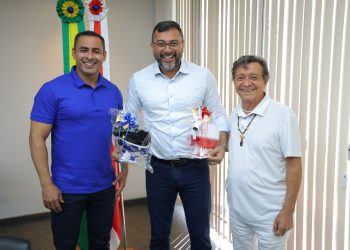 Governador Wilson Lima reúne-se com presidentes dos bois Caprichoso e Garantido