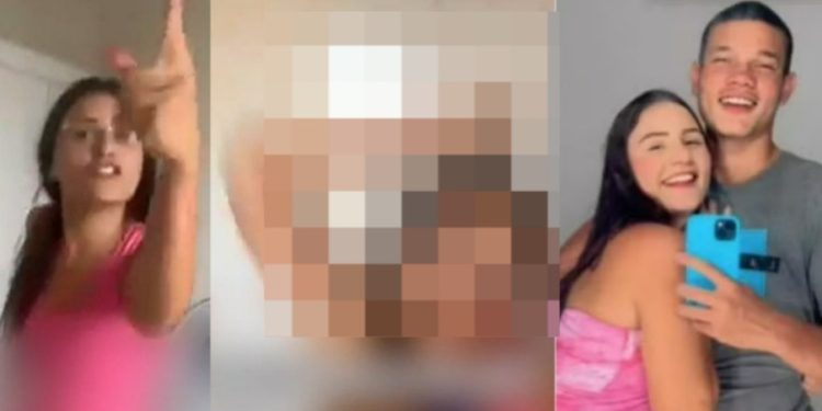 Vídeo f0rte mostra blogueira m0rta pelo namorado esfaqueand0 ele dentro de casa