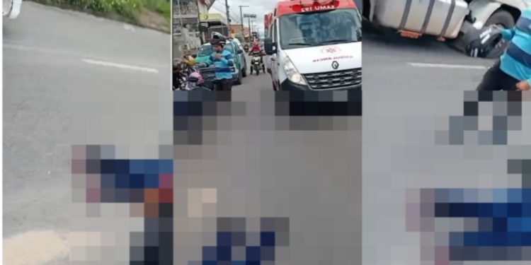 Vídeo: mototaxista fica ferid0 após choque com carro e não consegue se levantar em Manaus