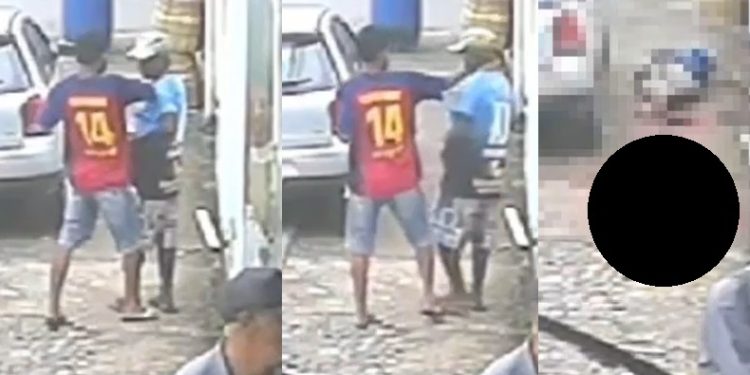Vídeo: câmera grava homem m0rrendo com g0lpe no pescoço no Centro