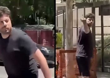Danilo Gentili mostra falta de educação e mostra dedo do meio para trabalhadores