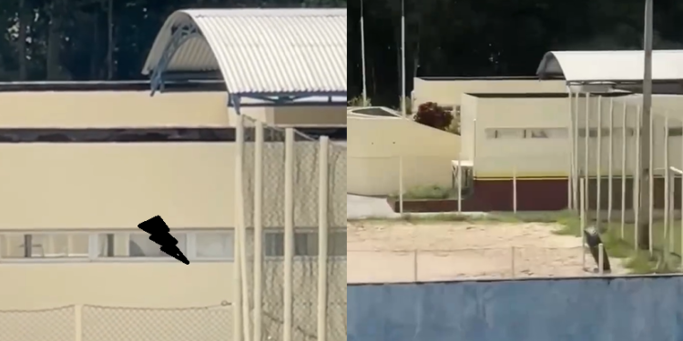 Vídeo: Alunos flagram c@sal fazend0 o ‘canguru perneta’ em prédio em Presidente Figueiredo