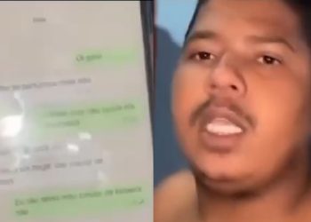 Vídeo: esposa pega mensagens de amor do marido para outro homem: ‘quero você’