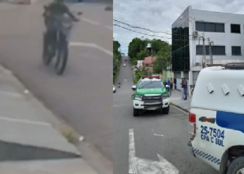 Vídeo: Depois de r0ubar mulher, ass@ltante deixa segurança bal3ad0 no bairro Flores