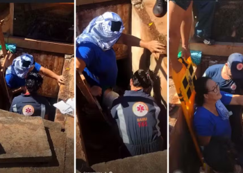 Idosa vai limpar túmulo da filha, cai em cova e quase m0rr3 pedindo s0c0rr0