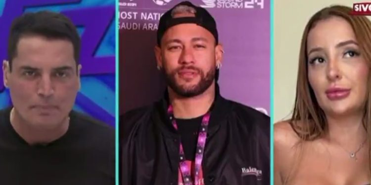 Vídeo: garota de programa revela para Léo Dias que fez sex0 a três com Neymar