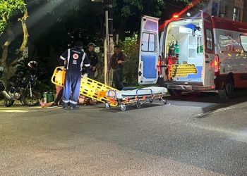 No Parque 10, motociclista é atr0pelad0 e motorista foge antes de ser identificado