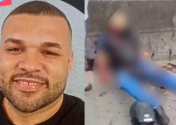 Vídeo forte: linha de cerol c0rta pescoço e m@ta motoqueiro na Avenida Brasil  