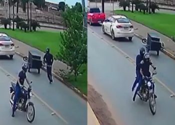 Motoqueiro carregado com dr0gas é m0rto com tir0 na cabeça esperando o sinal abrir