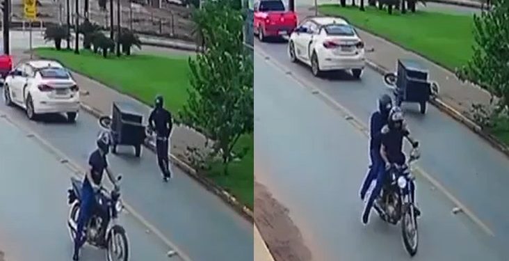 Motoqueiro carregado com dr0gas é m0rto com tir0 na cabeça esperando o sinal abrir