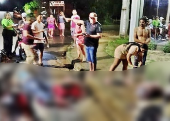 Vídeos: Taxista bêbad0 tenta fug1r após atr0pelar três pessoas em Manacapuru