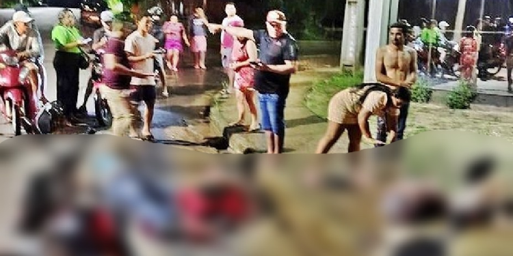 Vídeos: Taxista bêbad0 tenta fug1r após atr0pelar três pessoas em Manacapuru