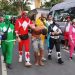 Polícia Civil usa fantasia de Power Rangers e pega ladrã0 no meio dos foliões no Carnaval