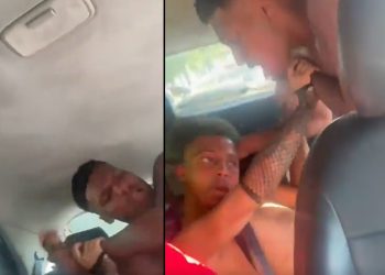 Vídeo: passageiros brigam no banco de trás no carro de aplicativo