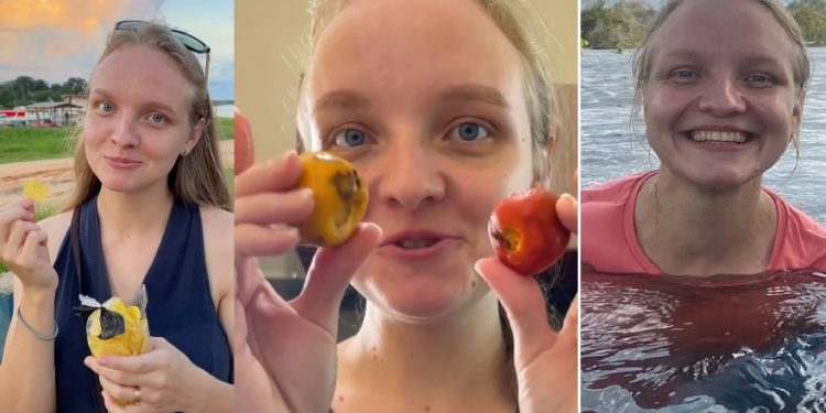 Blogueira russa se muda para o Amazonas e vira caboquinha: ‘aprendi comer farinha sem quebrar os dentes’