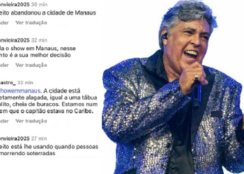 Manauaras lotam posts de Sidney Magal criticando David Almeida e pedem: ‘Não compactue com a má gestão’