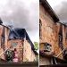 Vídeo: quitinetes pegam fogo no Lírio do Vale e moradores tentam apagar as chamas com baldes