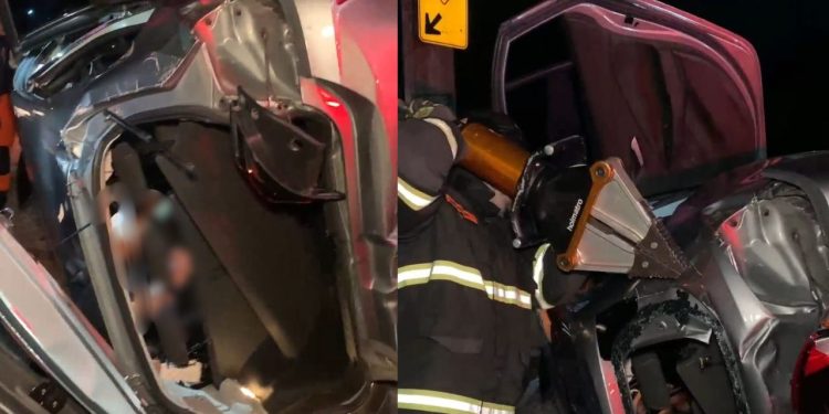 Após r0ubarem carro no Vieiralves, crimin0s0s acabam pres0s às ferragens tentando fugir da polícia