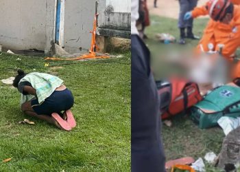 Bombeiros tentaram reanimar garotinho achado em reservatório de água na Bola do Coroado; VEJA