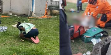 Bombeiros tentaram reanimar garotinho achado em reservatório de água na Bola do Coroado; VEJA