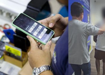 Polícia entra em shopping para prender jovem que tentou vender celular roubado em Manaus