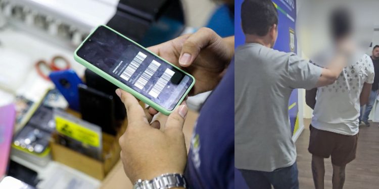 Polícia entra em shopping para prender jovem que tentou vender celular roubado em Manaus