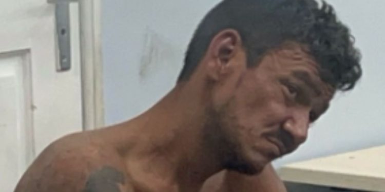 Homem que surtou e tentou quebrar viatura da PM em Manaus é preso