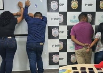 Depois de furtar3m celulares dentro de ônibus no T1, criminoso são presos em bar festejando