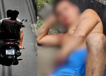 Vídeo: bandidos r0ubam moto e dão tir0 em PM de folga em Manaus