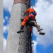 Vídeo: ladrã0 vai furtar fios em Manaus e acaba pedindo ajuda dos Bombeiros para descer da torre