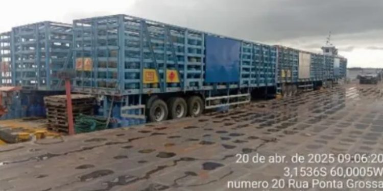 Polícia frustra transporte de 8 mil botijas de gás e R$ 3 milhões em Manaus