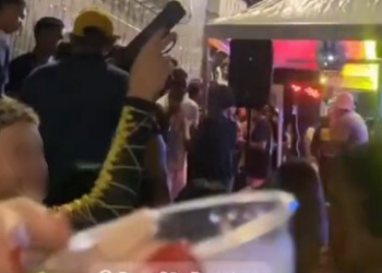 Vídeo: Paredão de som no São Francisco tem jovem ‘amostradinho’ dançando com @rma de f0g0