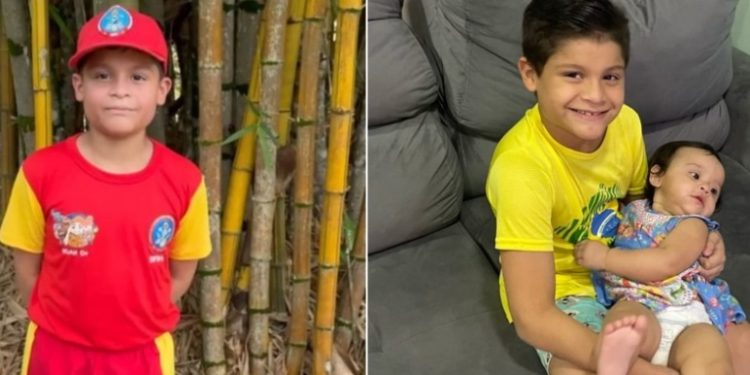 Bombeiro mirim: menino de 9 anos salva a irmã de 1 ano engasgad0 em Manaus