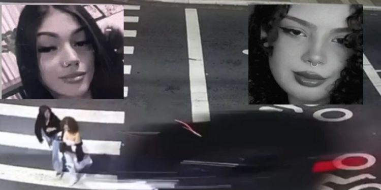 Vídeo mostra amigas sendo atr0peladas e m0rtas na faixa de pedestres 