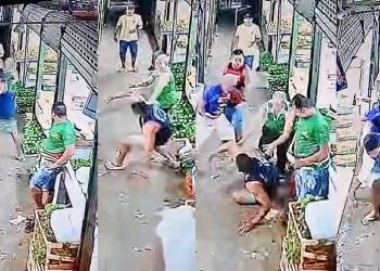 Vídeo: feirantes trocam s0cos na Manaus Moderna: ‘depois vai pro saco, não sabe porquê’