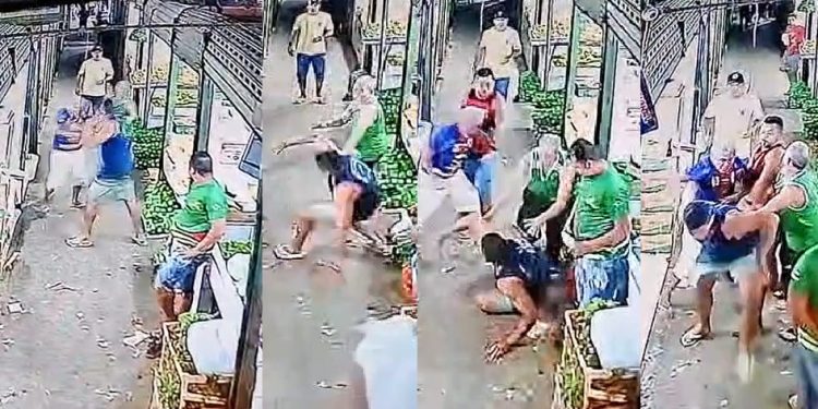 Vídeo: feirantes trocam s0cos na Manaus Moderna: ‘depois vai pro saco, não sabe porquê’