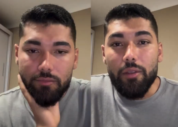 Influenciador vai às redes sociais após ter vídeo íntimo vazado com outro ‘hétero’; veja