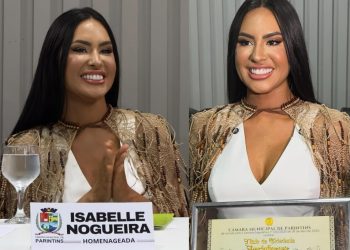 Vídeo: Isabelle Nogueira é condecorada cidadã de Parintins e chora na tribuna: ‘obrigada, meu povo’