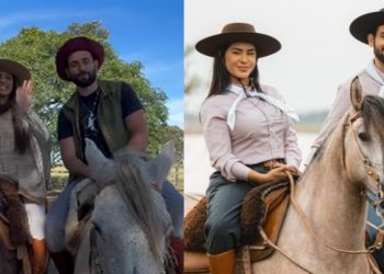 Matteus recria foto que tirou com Isabelle ao lado da nova namorada: ‘vida simples, mas feliz’