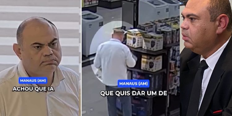 Havan divulga vídeo de ex-candidato a vice-governador do AM tentando cometer furt0 em Manaus