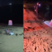 Vídeo: Guardas municipais se borram de med0 ao verem mulher murmurando na água na Ponta Negra