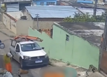 Vídeo: Câmeras registram veículo da Amazonas Energia atrop3lando cachorro em Manaus