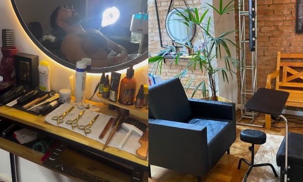 Barberaria ‘naked’ onde não precisa usar roupas faz sucesso enquanto rola p3gação dos ‘brothers’