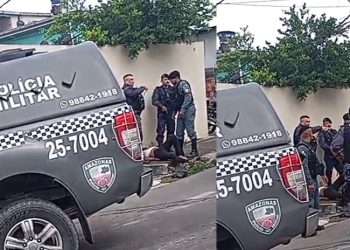 Vídeo: suspeito desafia pontaria da Força Tática em Manaus e acaba t0rado no tiro