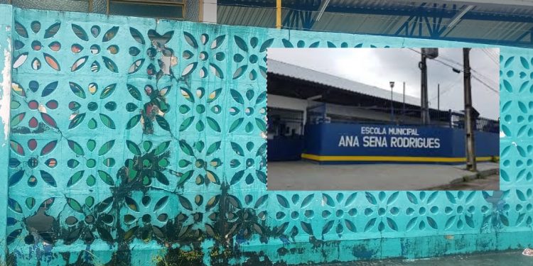 Pais denunciam que muro de escola municipal pode desabar em Manaus: ‘fica balançando’