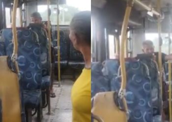 Mulher fica revoltada ao flagrar homem com 'saliênci4' dentro do ônibus em Manaus: 'estava fazendo assim'