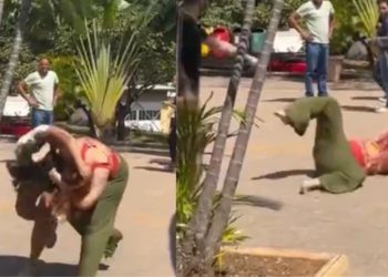 Vídeo mostra universitárias nos t4pas e puxões de cabelo no horário de almoço