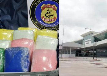 Durante fiscalização, PF prende duas mulheres com malas lotadas de drogas no aeroporto de Manaus