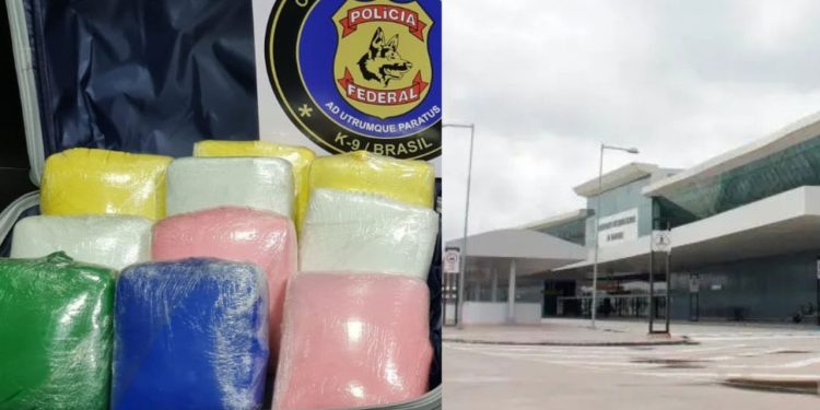 Durante fiscalização, PF prende duas mulheres com malas lotadas de drogas no aeroporto de Manaus