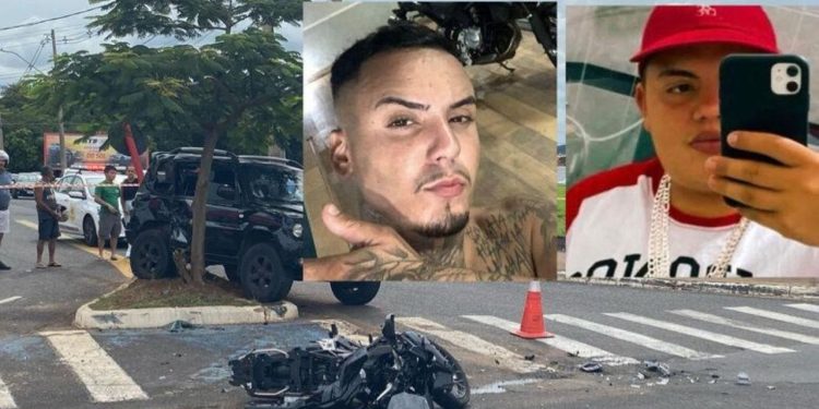 Assista o momento da c0lisão que m4t0u motociclista e garupa em cruzamento